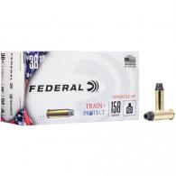 Federal Train + Protect 38 Special 158 gr Versatile Hollow Point 50 Bx/ 10 Cs - TP38VHP1 Federal Train + Protect 38 Special 158 gr Versatile Hollow Point 50 Bx/ 10 Cs - TP38VHP1