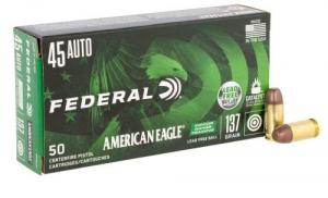Federal American Eagle IRT Lead Free Full Metal Jacket 45 ACP Ammo 140gr  50 Round Box - AE45LF1