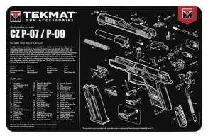 TekMat Original Cleaning Mat CZ P07/P09 Parts Diagram 11" x 17" - TEKR17CZP07 TekMat Original Cleaning Mat CZ P07/P09 Parts Diagram 11" x 17" - TEKR17CZP07