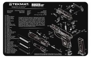 TekMat Original Cleaning Mat Ruger LCP Parts Diagram 11" x 17" - TEKR17RUGERLC9