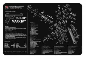 TekMat Original Cleaning Mat Ruger Mark IV Parts Diagram 11" x 17" - TEKR17RUGERMK4