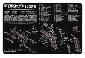 TekMat Original Cleaning Mat Ruger SR9 Parts Diagram 11" x 17" - TEKR17RUGER-SR9