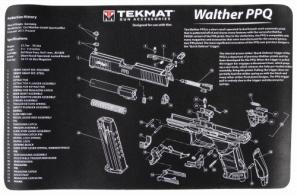 TekMat Walther PPQ Cleaning Mat Black/White Rubber 17" Long Walther PPQ Parts Diagram - 1028