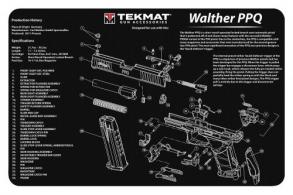 TekMat Original Cleaning Mat Walther PPQ Parts Diagram 11" x 17" - TEKR17WALPPQ TekMat Original Cleaning Mat Walther PPQ Parts Diagram 11" x 17" - TEKR17WALPPQ