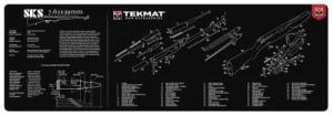 TekMat Original Cleaning Mat SKS Parts Diagram 12" x 36" - TEKR36SKS
