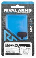 Rival Arms Grip Plug For Glock 19 Gen4 Black Hardcoat Anodized Aluminum - RA75G211A