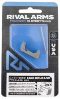 Rival Arms Magazine Release For Glock 43 Extended Stainless Aluminum - RA72G003D