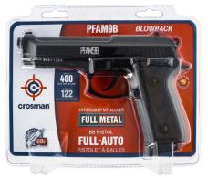 Crosman Full Auto Air Pistol CO2 177 BB 20rd Black Frame Black Polymer Grip - PFAM9B