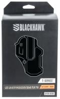 Blackhawk T-Series L2C Light Bearing Black Polymer OWB For Glock 17,19,22,23,31,32,45,47 w TLR 7/8 Right Hand - 410200BKR
