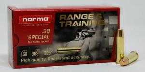 Norma Ammunition (RUAG) Range and Training 38 Special 158 gr Full Metal Jacket (FMJ) 50 Bx/ 20 Cs - 620540050 Norma Ammunition (RUAG) Range and Training 38 Special 158 gr Full Metal Jacket (FMJ) 50 Bx/ 20 Cs - 620540050