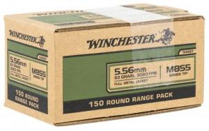 Main product image for Winchester Full Metal Jacket GreenTip 5.56x45mm NATO Ammo 62 gr 150 Round Box