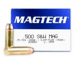 Main product image for Magtech 500 Smith & Wesson 400 Grain Semi-Jacketed Soft Poin