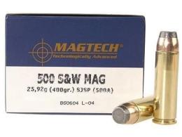 Magtech 500 Smith & Wesson 400 Grain Semi-Jacketed Soft Poin - 500A Magtech 500 Smith & Wesson 400 Grain Semi-Jacketed Soft Poin - 500A