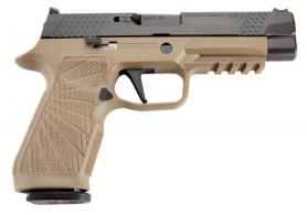 Wilson Combat P320 9mm Luger 4.70" 17+1 Tan, Black DLC Steel Stainless Steel Tan, Modular Polymer Grip Action Tu