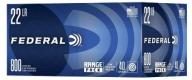Main product image for Federal Range .22 LR 40 gr Lead Round Nose 800 Box