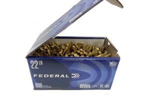 Federal Range .22 LR 40 gr Lead Round Nose 800 Box - 729B800 Federal Range .22 LR 40 gr Lead Round Nose 800 Box - 729B800