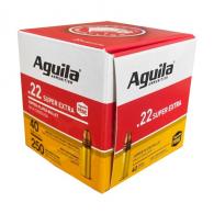 Main product image for Aguila Super Extra High Velocity 22 LR 40 gr Copper-Plated Solid Point 250rd box