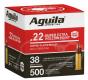 Main product image for Aguila Super Extra High Velocity 22 LR 38 gr Copper-Plated Solid Point 500 Bx/4 Cs (Bulk)