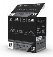 Migra Waterfowl Steel Shot Shot Shells 12 ga 3" 1-1/4 oz #2,#3 1430 fps 25/ct - M12S23 Migra Waterfowl Steel Shot Shot Shells 12 ga 3" 1-1/4 oz #2,#3 1430 fps 25/ct - M12S23