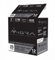 Migra Ammunitions M12S2BB6P Combinational Weekender 12 Gauge 3" 1 1/4 oz 2, BB Shot/25 Per Box/ 6 Cs - 1072