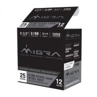 Migra Custom Waterfowl Steel Staxd  12 Guage Ammo  3.5 "  #2 and #BB shot 1 5/8 oz 25rd box - M12LS2BB