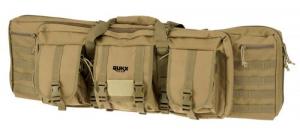 RUKX GEAR Tactical Double Gun Case Tan 600D Polyester 42"