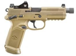 FN FNX Tactical .45 ACP 5.30" 15+1 Flat Dark Earth with Vortex Viper Red Dot Threaded Barrel - 66100866 FN FNX Tactical .45 ACP 5.30" 15+1 Flat Dark Earth with Vortex Viper Red Dot Threaded Barrel - 66100866