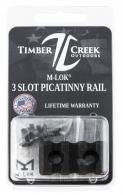 TIMBER CREEK OUTDOOR INC M-Lok Picatinny Rail AR-Platform 3-Slot Black Hardcoat Anodized - M3SPRBL TIMBER CREEK OUTDOOR INC M-Lok Picatinny Rail AR-Platform 3-Slot Black Hardcoat Anodized - M3SPRBL