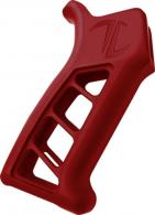 TIMBER CREEK OUTDOOR INC Enforcer AR Pistol Grip Red Anodized with Clear Cerakote Aluminum - EARPGR