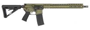 Black Rain Ordnance Fission Green Battleworn 223 Remington/5.56 NATO AR15 Semi Auto Rifle
