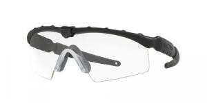 Oakley 11-186 Ballistic M Frame 2.0 Strike 100% UV Rated, Anti-Fog Plutonite Gray & Clear Lens with Matte Black Frame for Adults - 11-186