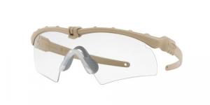 OAKLEY (LUXOTTICA) Ballistic M Frame 3.0 Bone Hybrid Clear TR22,TR45 Plutonite Dessert Tan - OO9146-27