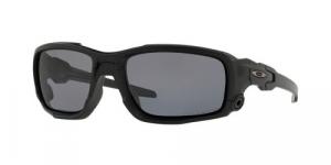 OAKLEY (LUXOTTICA) Ballistic Shocktube Gray Plutonite Polarized Matte Black - OO9329-09
