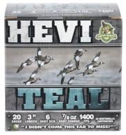 HEVI-Shot Hevi-Teal 20 Gauge 3" 7/8 oz 6 Shot 25 Bx/ 10 Cs - HS62006 HEVI-Shot Hevi-Teal 20 Gauge 3" 7/8 oz 6 Shot 25 Bx/ 10 Cs - HS62006