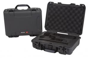 Nanuk 910 Classic 2 Up Pistol Case Graphite Polyethylene - 910-CLASG7