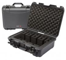 Nanuk 925 4 UP Pistol Case with Foam Graphite Polyethylene - 925-4UP7