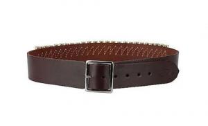 Hunter Company Cartridge Belt Pistol 38 Cal 25 Rounds Chestnut Tan Leather 40"-45" 38" 2" Wide - 1381L