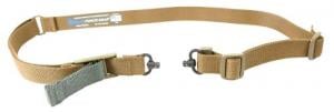 Blue Force Gear VCAS2TO1RED125AACB Vickers 221 Sling made of Coyote Tan Cordura with 54"-64" OAL, 1.25" W, One-Two Point Design - VCAS-2TO1-RED-1 Blue Force Gear VCAS2TO1RED125AACB Vickers 221 Sling made of Coyote Tan Cordura with 54"-64" OAL, 1.25" W, One-Two Point Design - VCAS-2TO1-RED-1