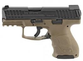 Heckler & Koch H&K VP9 SK 9mm 3.39" (2) 10+1 (1) 13+1 Black Steel Slide Flat Dark Earth Interchangeable Backstrap Grip - 81000292