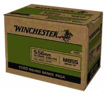 Winchester Full Metal Jacket 5.56x45mm NATO Ammo 62 gr 1000 Round Box - WM8551000 Winchester Full Metal Jacket 5.56x45mm NATO Ammo 62 gr 1000 Round Box - WM8551000