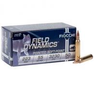Fiocchi Field Dynamics Soft Point 223 Remington Ammo 50 Round Box - 223B50 Fiocchi Field Dynamics Soft Point 223 Remington Ammo 50 Round Box - 223B50