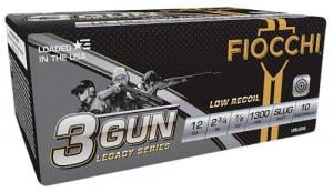 Fiocchi 3 Gun Match 12 GA 2.75" 7/8 oz Slug Round 10 round box - 12SLG3G