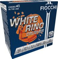 Fiocchi White Rino Crusher 12ga Shotshells 2.75" 1-1/8 oz 7 Shot, 1300fps, 25rd Box - 12WRCRS7