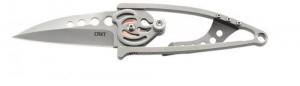 Columbia River Snap Lock 2.55" Drop Point Plain Bead Blasted 420J2 Stainless Steel Handle Folding - 5102N