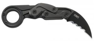 Columbia River Provoke 2.41" Folding Veff Serrated Black TiN D2 Steel Blade Black Anodized Aluminum Handle - 4040V Columbia River Provoke 2.41" Folding Veff Serrated Black TiN D2 Steel Blade Black Anodized Aluminum Handle - 4040V