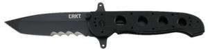 Columbia River Special Forces 3.99" Drop Point Tanto Veff Serrated Black TiCN Nitride 1.4116 G10 Black Handl - M1614SFG