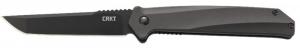 Columbia River Helical 3.52" Plain Black Oxide D2 Steel Black Anodized Aluminum Handle Folding - K500GKP