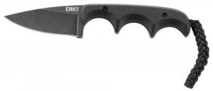 Columbia River Minimalist 2.16" Drop Point Plain Black Stonewash 5Cr15MoV SS G10 Black Handle Fixed - 2384K Columbia River Minimalist 2.16" Drop Point Plain Black Stonewash 5Cr15MoV SS G10 Black Handle Fixed - 2384K