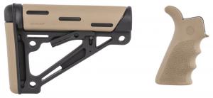 Hogue OverMolded Collapsible Buttstock Black Synthetic w/Flat Dark Earth OverMolded Rubber & Flat Dark Earth Rubber Grip f - 15355 Hogue OverMolded Collapsible Buttstock Black Synthetic w/Flat Dark Earth OverMolded Rubber & Flat Dark Earth Rubber Grip f - 15355