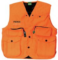 Primos 65702 Gunhunter's Hunting Vest Large Blaze Orange Features Compass & LED Light - 299
